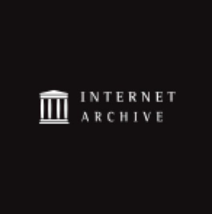 Black square containing Internet Archive logo