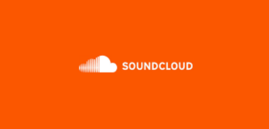 Orange square containing Soundcloud logo