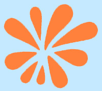 Sparkmesh burst blue small