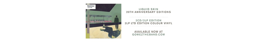 Large banner image of Gomez linking to their artist page due to link from them being at the top of the main table on this page
