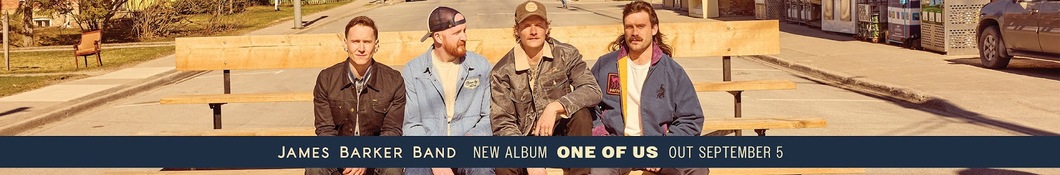 Large banner image of James Barker Band linking to their artist page due to link from them being at the top of the main table on this page