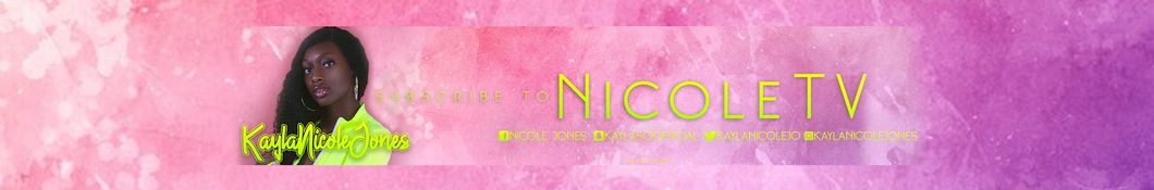 Large banner image of Kayla Nicole headlining the page