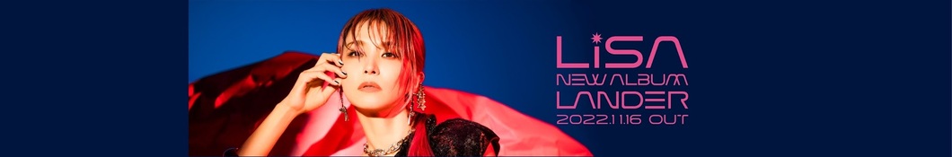 Large banner image of LiSA headlining the page