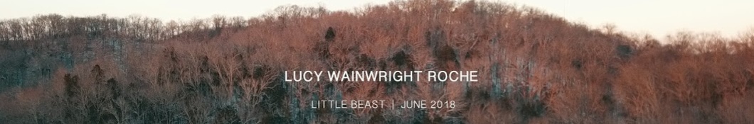 Large banner image of Lucy Wainwright Roche headlining the page