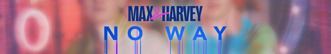 Large banner image of Max and Harvey headlining the page