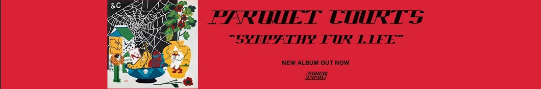 Large banner image of Parquet Courts linking to their artist page due to link from them being at the top of the main table on this page