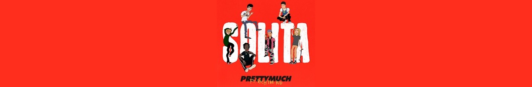 Large banner image of PRETTYMUCH linking to their artist page due to them being the most commonly displayed artist on this title page