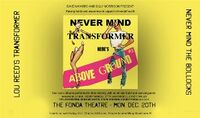 Thumbnail image for the event Above Ground supplied by the hosting site