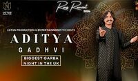 Thumbnail image for the event Aditya Gadhvi Garba Night supplied by the hosting site