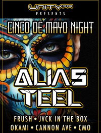 Thumbnail image for the event Alias Teel w/ Frush, Jvck In The Box, Okami, Cannon Ave, CMO supplied by the hosting site