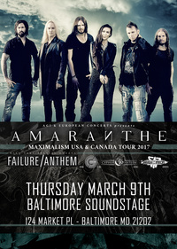 Thumbnail image for the event AMARANTHE: MAXIMALISM USA & CANADA TOUR 2017 supplied by the hosting site