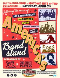 Thumbnail image for the event AMERICA'S BANDSTAND ft. the music of Jay & the Americans, The Drifters, Aretha Franklin & more! performed by Joey & the T-Birds and The 2nd Street Players supplied by the hosting site