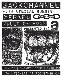 Thumbnail image for the event Backchannel w/ Xerxes & Fault of Eden supplied by the hosting site