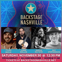 Thumbnail image for the event BACKSTAGE NASHVILLE! DAYTIME HIT SONGWRITERS SHOW featuring Tyler Reeve ,  Chris Wallin ,  Aaron Raitiere &  Ray Stephenson supplied by the hosting site
