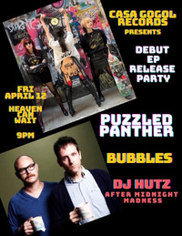 Thumbnail image for the event Casa Gogol Records Presents: Puzzled Panther, Bubbles and DJ Hutz - After Midnight Madness supplied by the hosting site