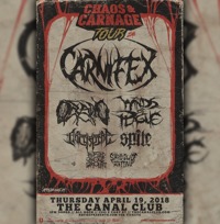 Thumbnail image for the event CHAOS & CARNAGE TOUR 2018 featuring CARNIFEX + MORE supplied by the hosting site