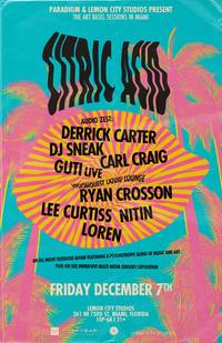 Thumbnail image for the event CITRIC ACID: DERRICK CARTER | DJ SNEAK | CARL CRAIG | GUTI Live supplied by the hosting site