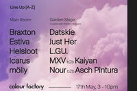 Thumbnail image for the event Colorize w/ Icarus, Helsloot, Estiva supplied by the hosting site