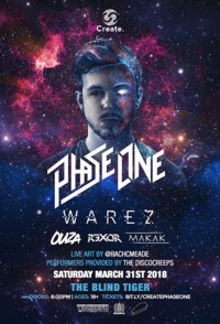 Thumbnail image for the event Create. Ft.  Phase One & Warez with Ouza, R3xOR and Makak supplied by the hosting site