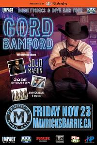 Thumbnail image for the event GORD BAMFORD Honkytonks & Dive Bar Tour  - Barrie, ON. supplied by the hosting site