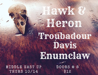 Thumbnail image for the event Hawk & Heron, Enumclaw, Troubador Davis supplied by the hosting site