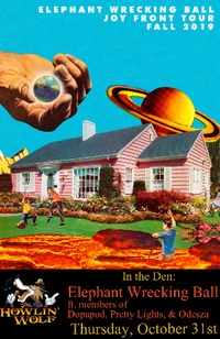 Thumbnail image for the event In the Den: Elephant Wrecking Ball feat. Neal Evans (Dopapod), Scott Flynn (Odesza), and Dan Africano (John Brown's Body) supplied by the hosting site