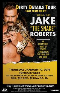 Thumbnail image for the event Jake "The Snake" Roberts - Dirty Details Tour supplied by the hosting site