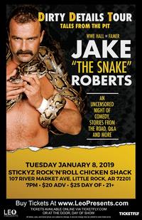 Thumbnail image for the event Jake "The Snake" Roberts - Dirty Details Tour supplied by the hosting site