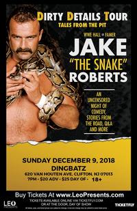 Thumbnail image for the event Jake "The Snake" Roberts - Dirty Details Tour supplied by the hosting site