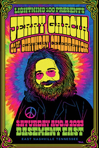 Thumbnail image for the event Jerry Garcia 81st Birthday Celebration featuring members of Los Colognes, Futurebirds and a ton of special guests to be announced! supplied by the hosting site