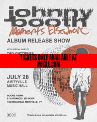 Thumbnail image for the event Johnny Booth, Thoughtcrimes, Resistor, Godseyes, Sitff-Necked supplied by the hosting site
