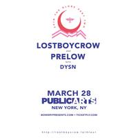 Thumbnail image for the event Lostboycrow with Prelow: Spin The Globe Tour supplied by the hosting site