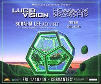 Thumbnail image for the event Lucid Vision and Homemade Spaceship w/ Borahm Lee Key-J Set (Break Science, Pretty Lights Live), Totem, Still Point supplied by the hosting site