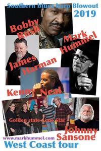 Thumbnail image for the event Mark Hummel's Southern Blues Harp Blowout w/Bobby Rush, Kenny Neal, James Harman, Johnny Sansone, Golden State Lone Star w/Anson Funderburgh (1/19/19) supplied by the hosting site