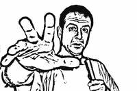 Thumbnail image for the event Mark Thomas: Black And White supplied by the hosting site