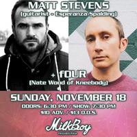 Thumbnail image for the event Matt Stevens (guitarist - Esperanza Spalding) + fOUR (Nate Wood of Kneebody) supplied by the hosting site