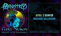 Thumbnail image for the event Ministry & Gary Numan supplied by the hosting site