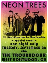 Thumbnail image for the event Neon Trees supplied by the hosting site