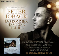Thumbnail image for the event Peter Jöback Julkonsert 2022 supplied by the hosting site