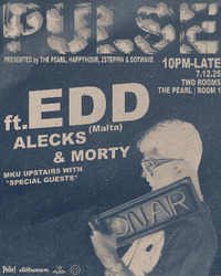Thumbnail image for the event PULSE   feat.  EDD supplied by the hosting site