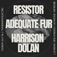 Thumbnail image for the event Resistor, Adequate Fur, Harrison Dolan and Yard supplied by the hosting site
