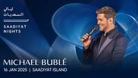 Thumbnail image for the event Saadiyat Nights - Michael Bublé supplied by the hosting site