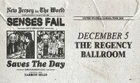 Thumbnail image for the event Senses Fail / Saves The Day supplied by the hosting site