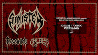 Thumbnail image for the event Sinister + Pessimist + Graceless European Tour 2025 supplied by the hosting site