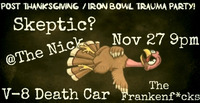 Thumbnail image for the event Skeptic? w/ V-8 Death Car & The Frankenf*cks supplied by the hosting site