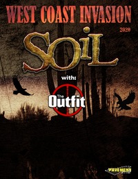 Thumbnail image for the event SOiL, The Outfit, Thrust, Sweet Meteor Of Death, Raising The Flame, Aliens In Bowties, Thrust supplied by the hosting site