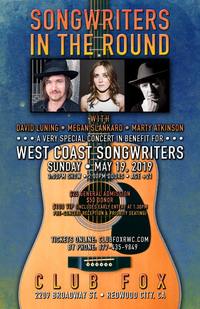 Thumbnail image for the event SONGWRITERS IN THE ROUND - David Luning, Megan Slankard, & Marty Atkinson supplied by the hosting site