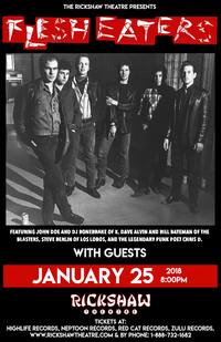 Thumbnail image for the event THE FLESH EATERS (featuring John Doe and DJ Bonebrake of X, Dave Alvin and Bill Bateman of The Blasters, Steve Berlin of Los Lobos, and The Legendary Punk Poet Chris D.) supplied by the hosting site