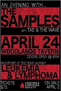 Thumbnail image for the event The Samples w/ Tae & The Wave at Woodlands Tavern supplied by the hosting site