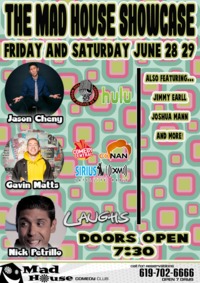 Thumbnail image for the event The World Famous Mad House Comedy Club Showcase Special featuring Trenton Davis as seen on Bar Rescue, Laughs on Fox, HULU and more. Daniel Eachus as seen on Comedy Central, Fox, Sirus XM and more! supplied by the hosting site